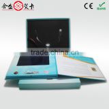 artificial handmade 7"sex lcd video greeting card,video gift box ,lcd video book