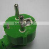 Russian 16A 250V Angled Type Green GOST-R ac Plug