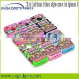 2013 Hot Selling Functional 3 in 1 African Tribes Style Case for Iphone 4, Phone Cover thumbnail-1