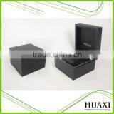 Top Quality Black Matte Wooden Watch Box With Straps Pouch