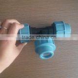 PP Compression Fittings 20-110 Equal Tee pp Fitting
