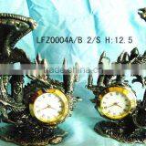 Bronze Dragon Metal Clock Craft LFZ004