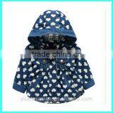 Wholesale Autumn Hooded Jacket Baby Girl Jeans Jacket Quality Choice thumbnail-4