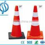 18" 28" 36" Fluorescent Orange Soft Flexible Safety PVC Traffic Cone