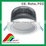 24 LEDs White Cover Ceiling Down Light in Fins Aluminum