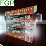 Kitchen Aluminum Foil Boxes Packaging With Saw Steel Blade and PVC Window in China