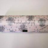 Flower Fabric Hand Made PU Leather Aluminum Reading Glasses Case
