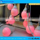 80mm DMX512 Full Color RGB LED Feston String Bulb Lights