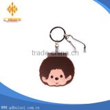 Cheapest custom soft PVC rubber key chain without MOQ