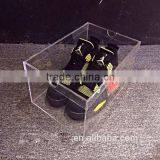 Silkscreen Logo Clear Perspex Shoe Box Wholesale