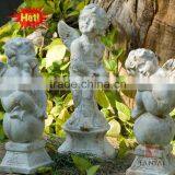 Antique Cement Angle Statues Collection