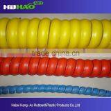 FATO PE Plastic White Black Spiral Wrapping Bands With Clamp