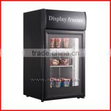 50L upright display freezer,mini ice cream display freezer,ice cream display freezer