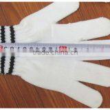 BSSAFETY Nylon Knitted Black and White Stripes Wrist Household Safety Gloves, Ganden Work Gloves thumbnail-6