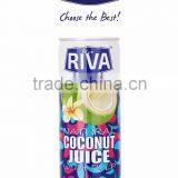 COCONUT WATER WITH PULP IN CAN 240 ML BLUE RIVA BRAND THAILAND