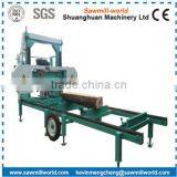 Log Cutting Portable Horizontal Band Sawmill For Sale