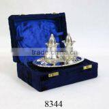 Decorative Salt and Pepper Set in Velvet Box
