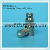 1/4" High Pressure Quick Coupling Slip Lock End Cap Fittings Connectors With 1hole ,2hole,without Hole thumbnail-1