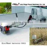 agriculture portable 2 stroke mini rice and wheat harvester