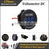 Car Battery Round DC Voltage Meter thumbnail-1