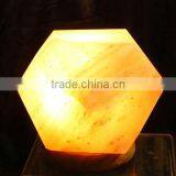 Crafted High Quality Himalayan Crystal Rock Salt Geometrical Lamps thumbnail-1