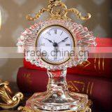 Italian Style Home Decorative Table Clock, Classical Brass With Crystal Desk Clock (BF01-0202-1) thumbnail-2