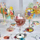 500ml Custom Hand Painted Glass Mug Hand Drawing Crystal Mug Handpaited Glass Goblet thumbnail-1