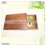 Pinch Plate Top Trunks Packing Display Wood Box thumbnail-4