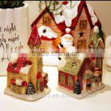 Handmade Resin Christmas Decoration House Candle Holder thumbnail-5