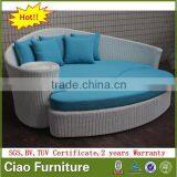 Bali Outdoor Sun Bed Rattan Round Sunbed Wicker Furniture thumbnail-5