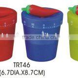 Flowerpot Shape Plastic Mechanical Countdown Timer/kitchen Timer