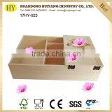 Unfinished Pine Wooden Tea Box Wholesale thumbnail-5