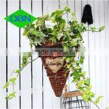 Hot Sale Wicker Decor Wholesale Rattan Flower Basket Hanging Basket thumbnail-1
