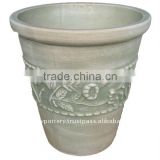 Antique Finish Terracotta Ceramic Planters - washed Terracotta pot