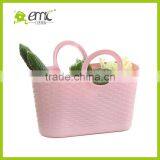 Eco-friendly Soft PE Laundry Basket Handle Plastic Sundries Storage Basket thumbnail-4