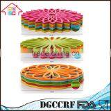 NBRSC Flexible Durable Non Slip Silicone Multi-Use Flower Trivet Pot Holder Mat Set of 3 thumbnail-5