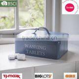 Tin Washing Tablets Cleaning Caddy