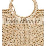 Straw Pompom Water Hyacinth Bag thumbnail-4