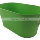Fashion Oval-shaped Ice Tin Bucket With Handle thumbnail-2