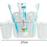 Plastic Transparent Toothbrush Holder Combination Set thumbnail-1
