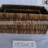 Brown Water Hyacinth Rectangular Flower Plante Pot/baskets thumbnail-1