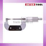 Point Micrometer With Tip Spindles and Anvils for Measuring Drills Grooves or Other Dimensions