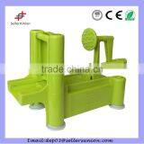 Spiral Manual Fruit Vegetable Cutter, As Seen On Tv Tri-blade Plastic Spiral Vegetable Slicer thumbnail-3