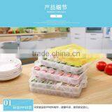 L00005 Reusable Stackable Compartment Dumpling Food Containers/Storage Organizer/Box/Bins/Holder With Lids - Leak Proof, Freezer thumbnail-5