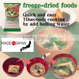 Delicious freeze-dried innovative food products made in Japan