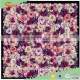 2016factory Price New Wedding Decoration Backdrop Pink Color Artificial Flower Wall thumbnail-1