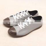 Low Height Lace up Injection Waterproof Fashion Girls Boys Rain Boots Shoes Supplier Manufacturer thumbnail-2