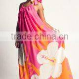 Pink Smart Sexy Beach Tunics Resort Wear Kaftan Beach Wear Tunic thumbnail-1