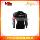 Hongen apparel Custom Own Design Sublimation Compression Rash Guard