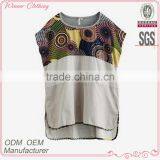 Top Fashion Designed Short Front Long Back Short Print Sleeve T-shirt thumbnail-1